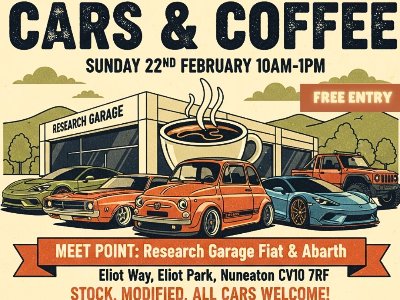 🚗☕ Cars & Coffee Morning at Research Garage☕🚗
