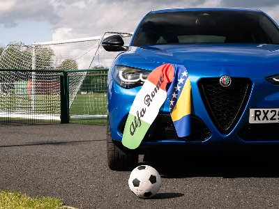 Alfa Romeo gives Italian football fans something to cheer this summer with money off Stelvio every time Bosnia and Herzegovina score – and a full reimbursement if they go all the way
