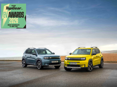 Fiat Grande Panda wins ‘Best Bargain’ at the Top Gear Electric Vehicle Awards