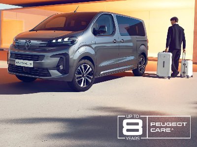 PEUGEOT CARE: NEW NAME, SAME 8-YEAR COVERAGE EXTENDED TO INCLUDE E-RIFTER & E-TRAVELLER