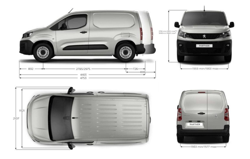 Peugeot Partner Dimensions