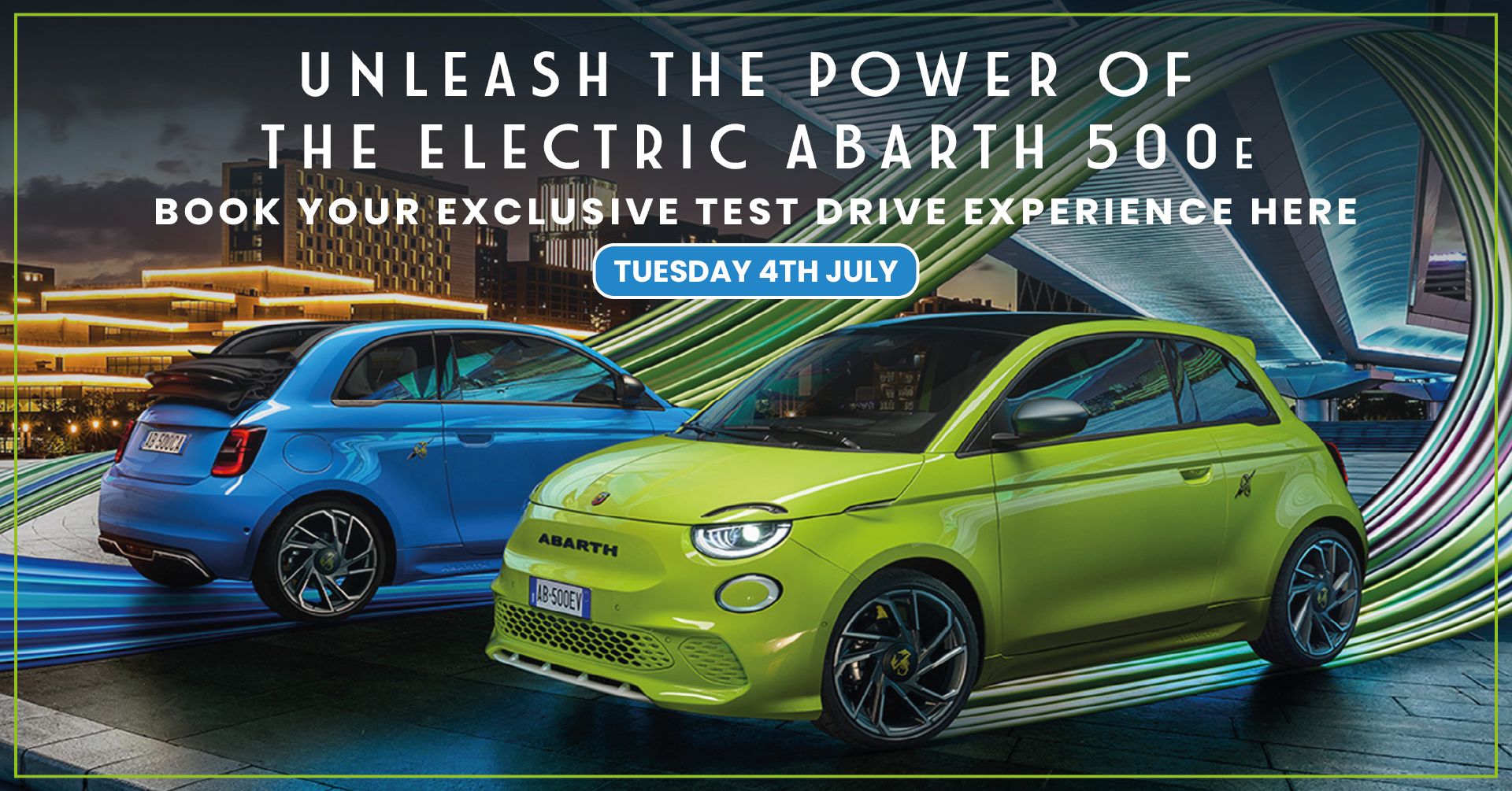 Abarth Announce Exclusive Test Drive Day - Tuesday 4th July