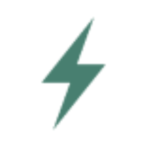 A teal lightning bolt icon pointing downward.